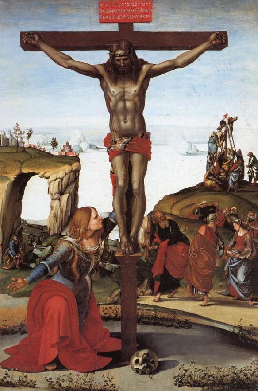 Luca Signorelli The Crucifixion with St.Mary Magdalen Germany oil painting art